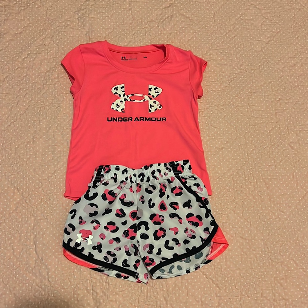 Infant Girl Under Armour Set, 24 months